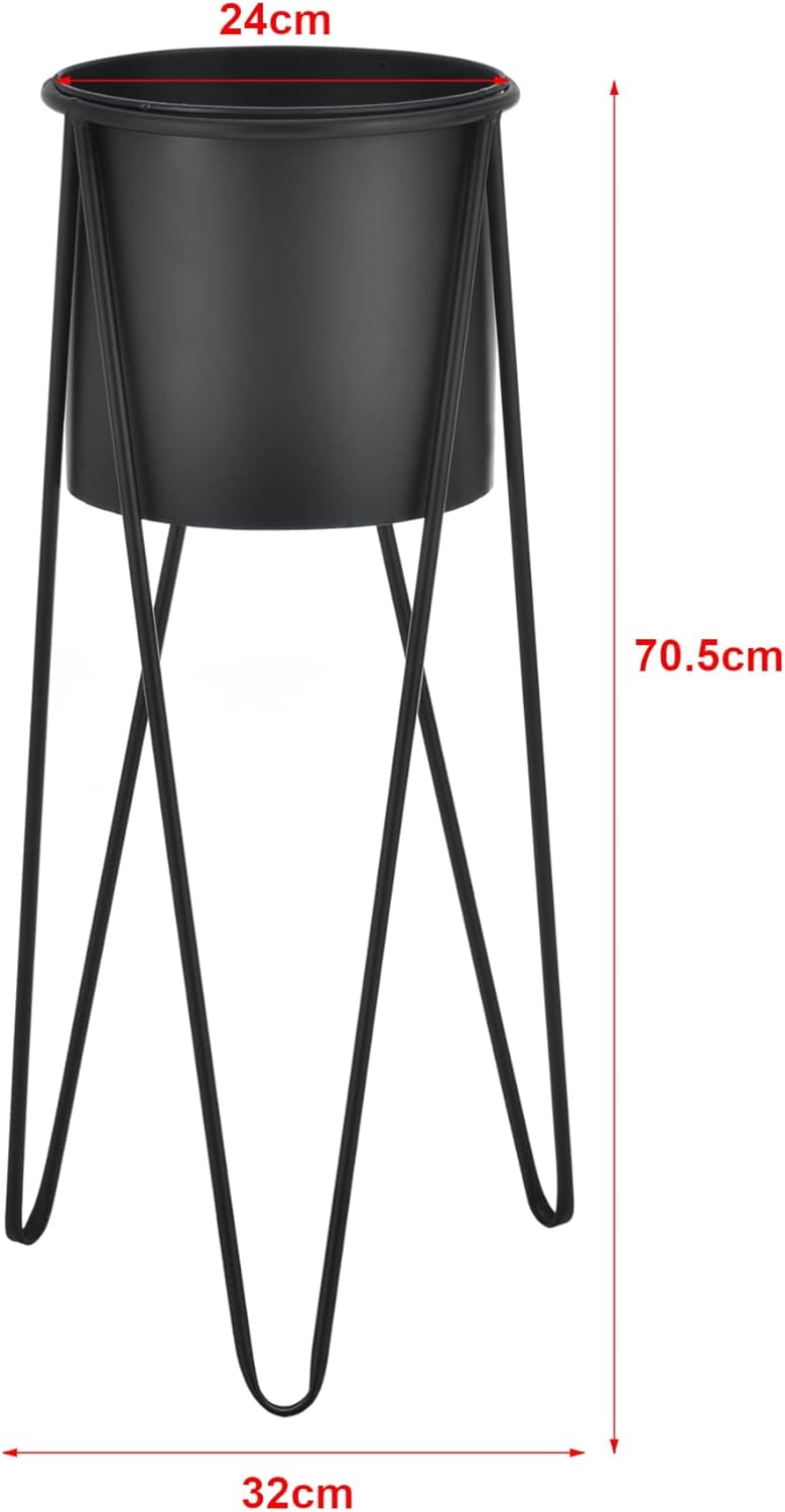 Pflanzständer Hedera 2er Set Modell 22, Schwarz