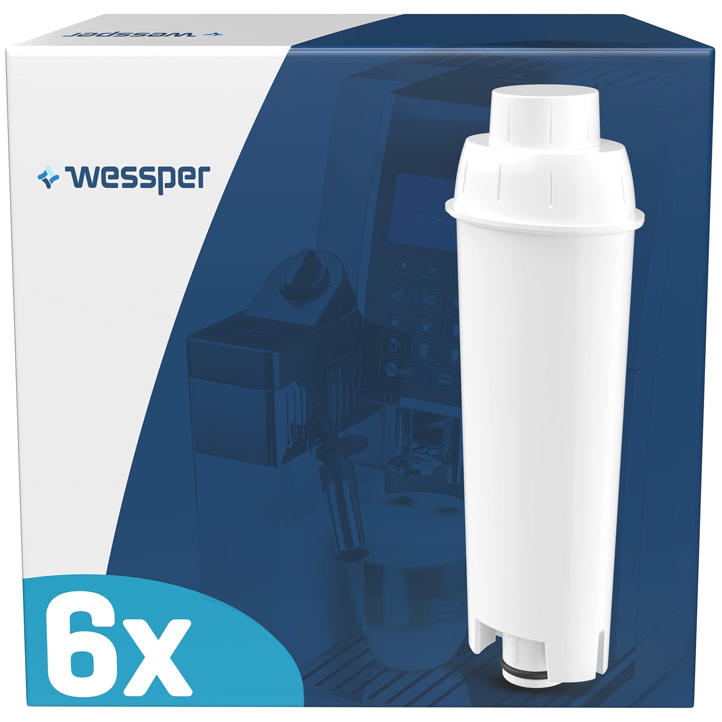 6 x Wasserfilter, für Delonghi Kaffeevollautomat