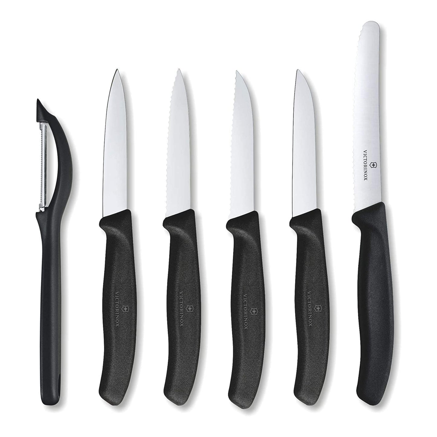 Swiss Classic Gemüsemesser-Set, Schwarz