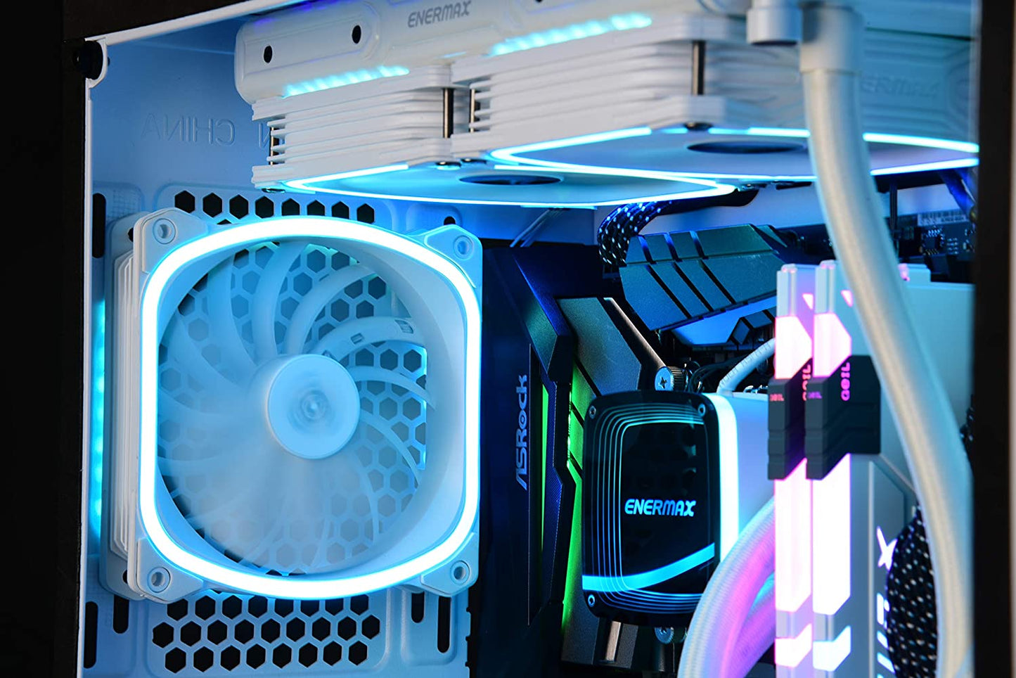 SquA RGB White 3 Pack 120x120, Gehäuselüfter