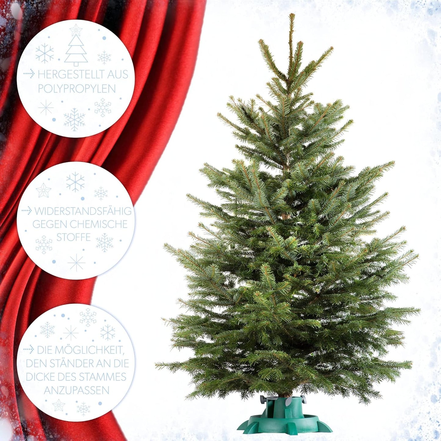 Weihnachtsbaumständer, Baumhöhe bis 3m
