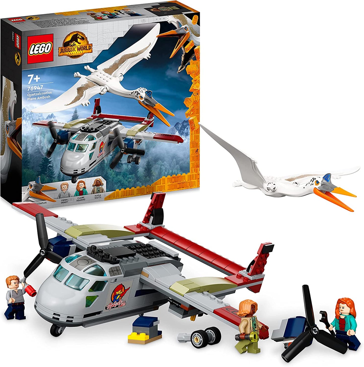 76947 Jurassic World Quetzalcoatlus: Flugzeug-Überfall, Konstruktionsspielzeug