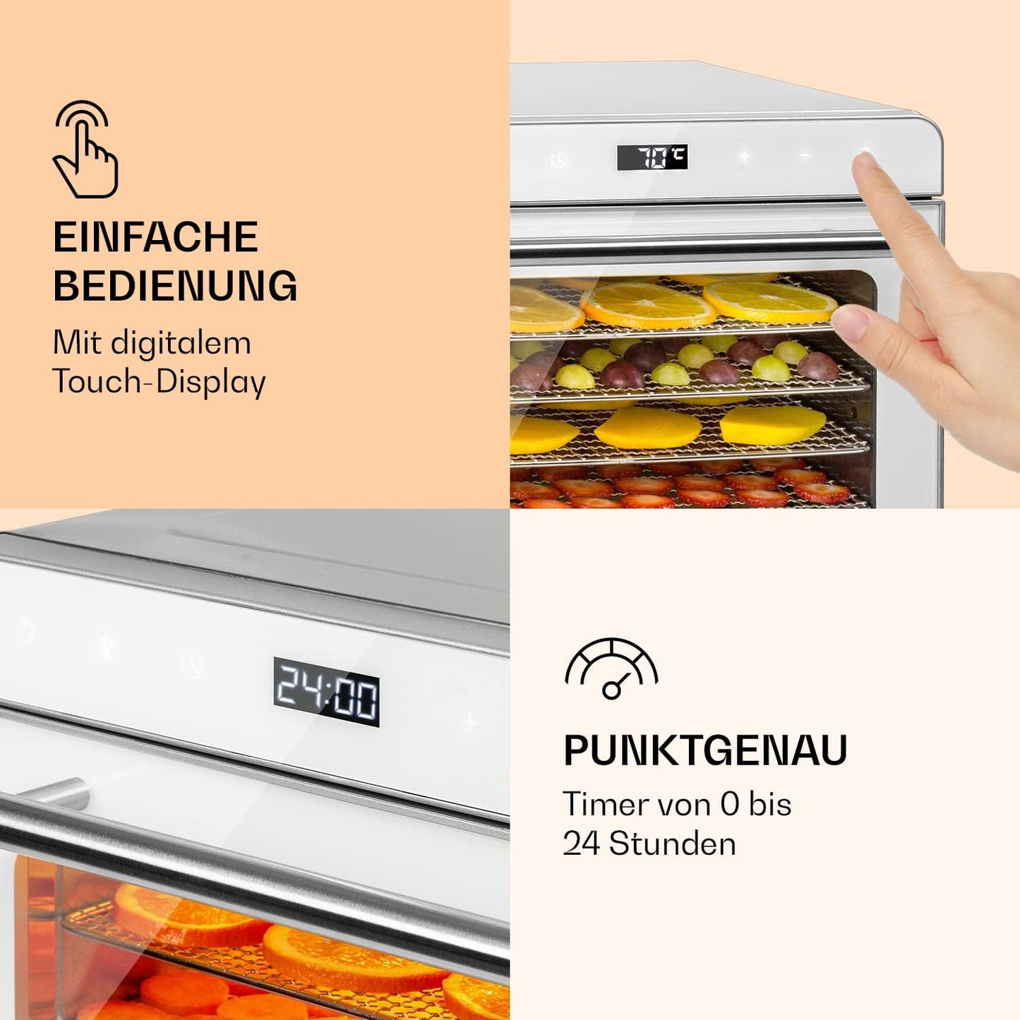 Food Dehydrator, Weiss