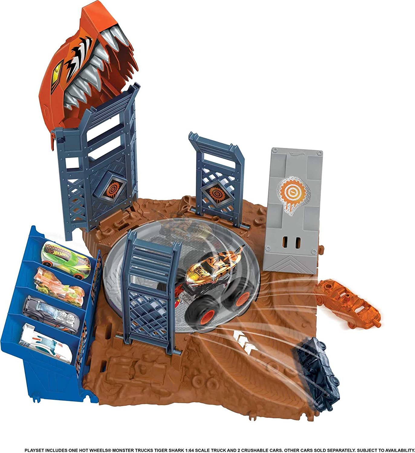 Monster Trucks Arena World: Semi-Finals Asst - Tiger Shark's Spin Out Frenzy, Rennbahn