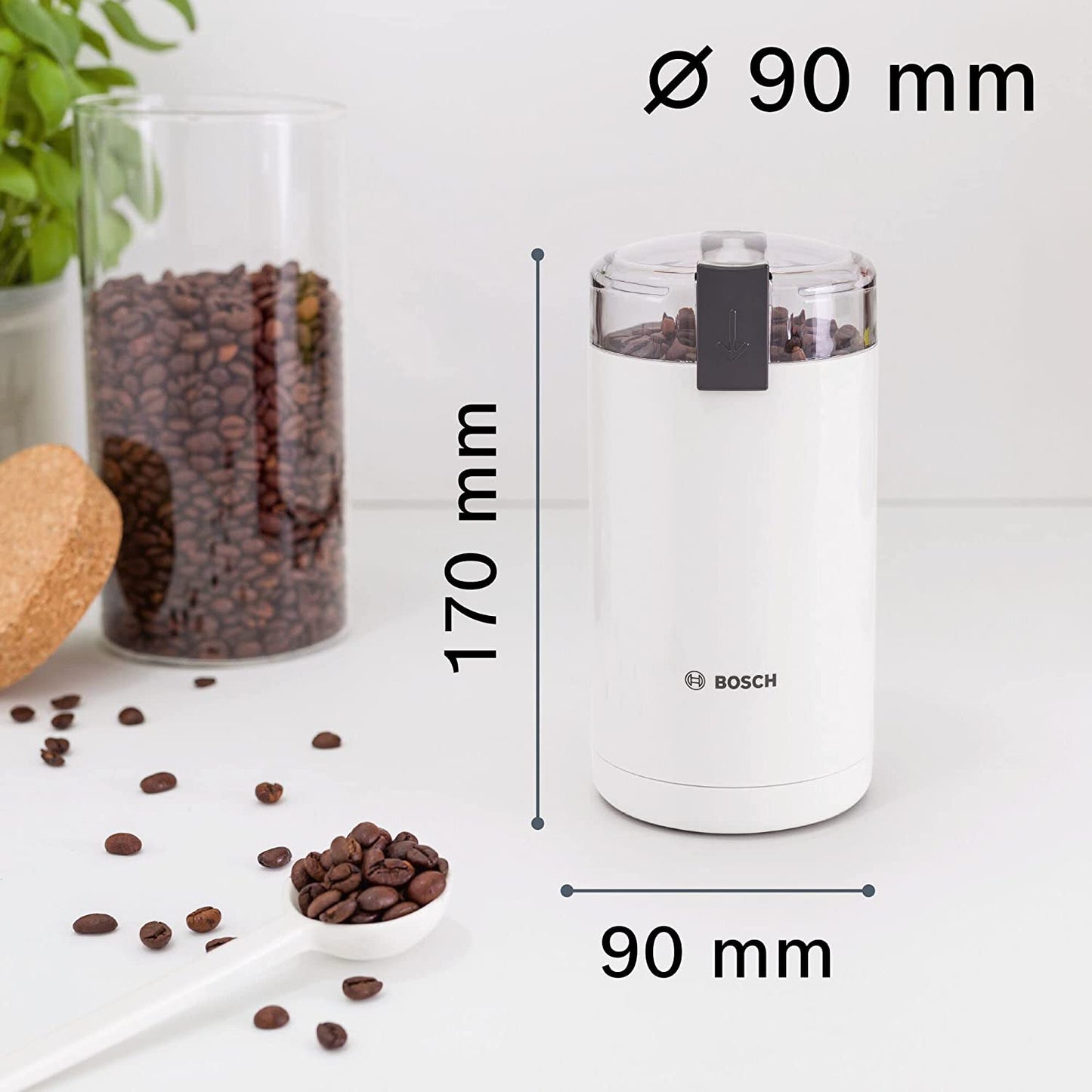 TSM6A011W, Kaffeemühle