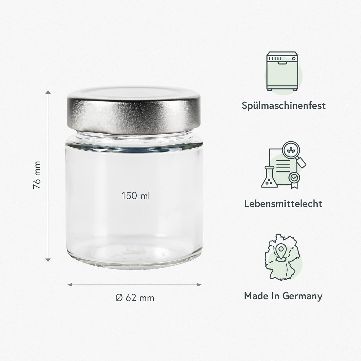 Gewürzgläser Set, 150 ml