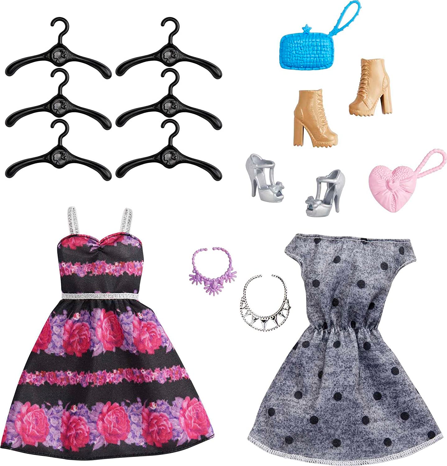 Barbie Fashionistas Kleiderschrank mit Puppe, Puppenmöbel