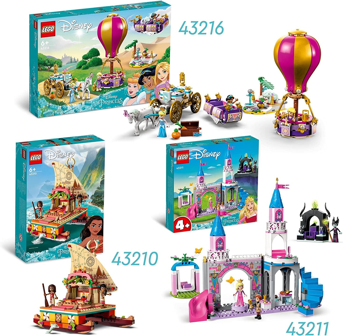 43211 Disney Princess Auroras Schloss, Konstruktionsspielzeug, Spielzeug