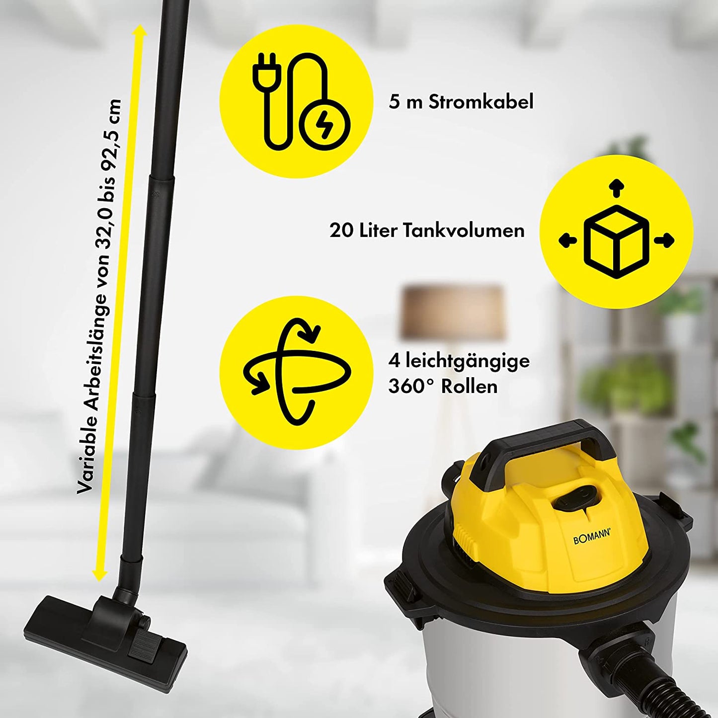 BS 6058 CB, Nass-/Trockensauger, Nass-trocken-sauger