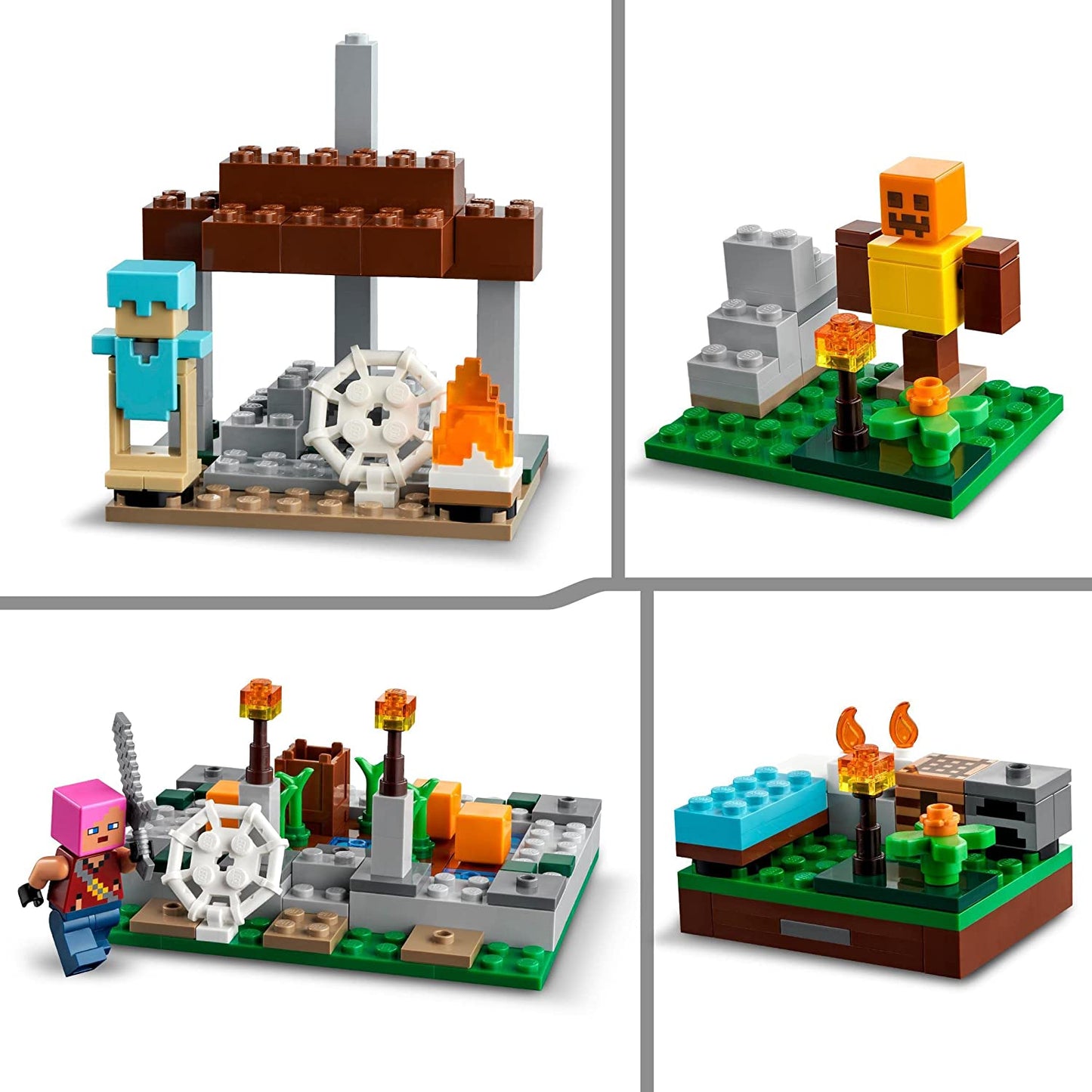 21190 Minecraft Das verlassene Dorf, Konstruktionsspielzeug