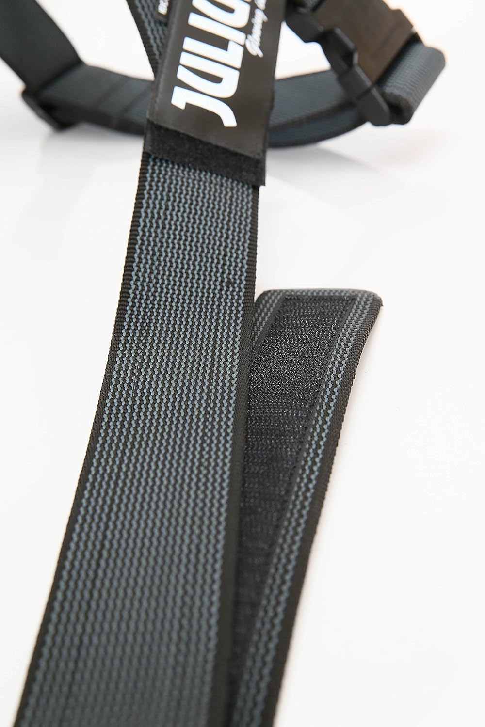 IDC Gurtbandgeschirr, XL / 2 schwarz-grau