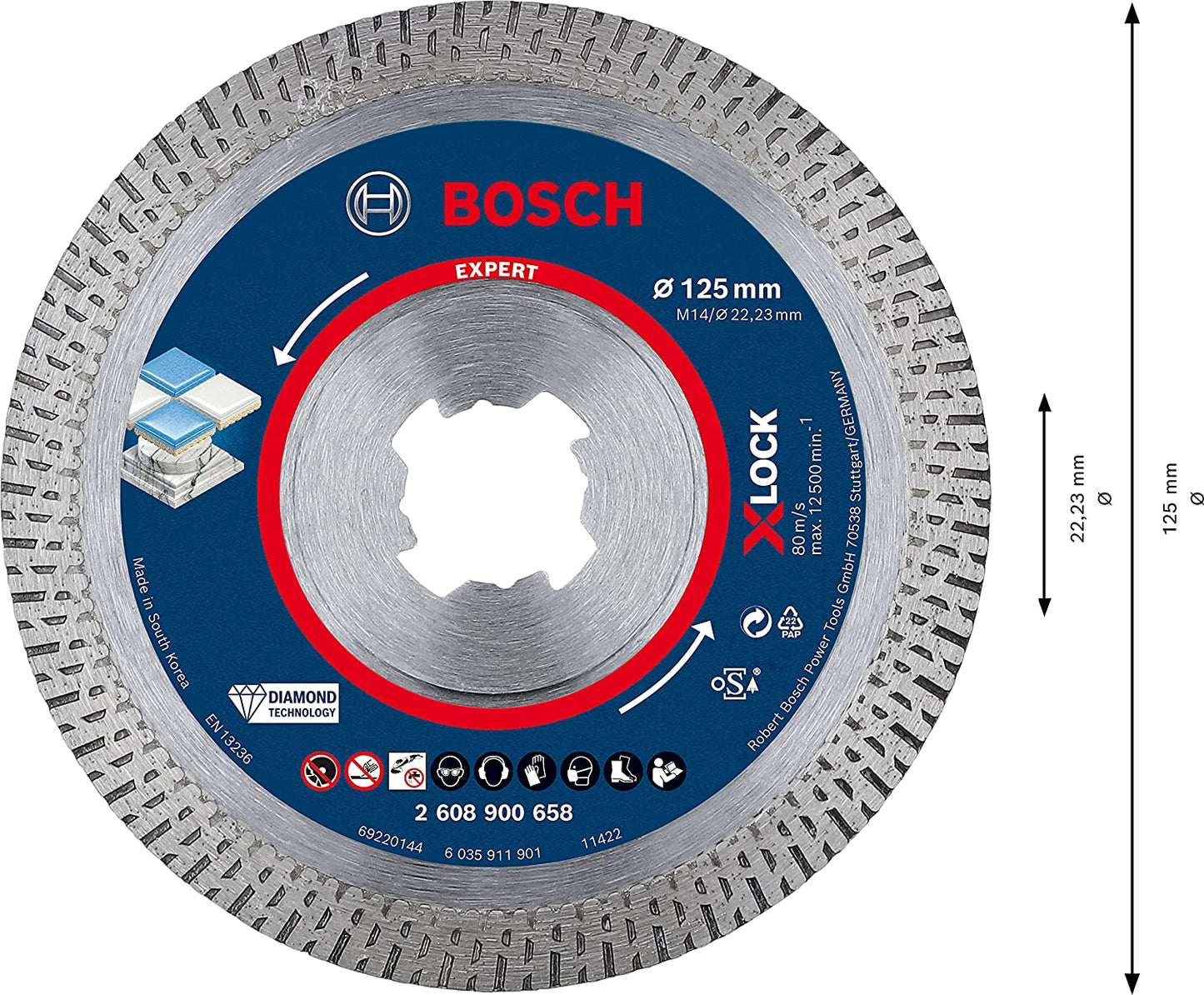 X-LOCK Diamanttrennscheibe Expert HardCeramic, Ø 125mm