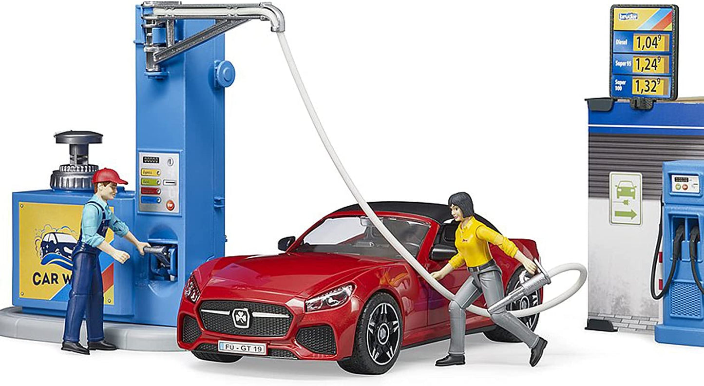 bworld Tankstelle mit Waschplatz, Spielfigur