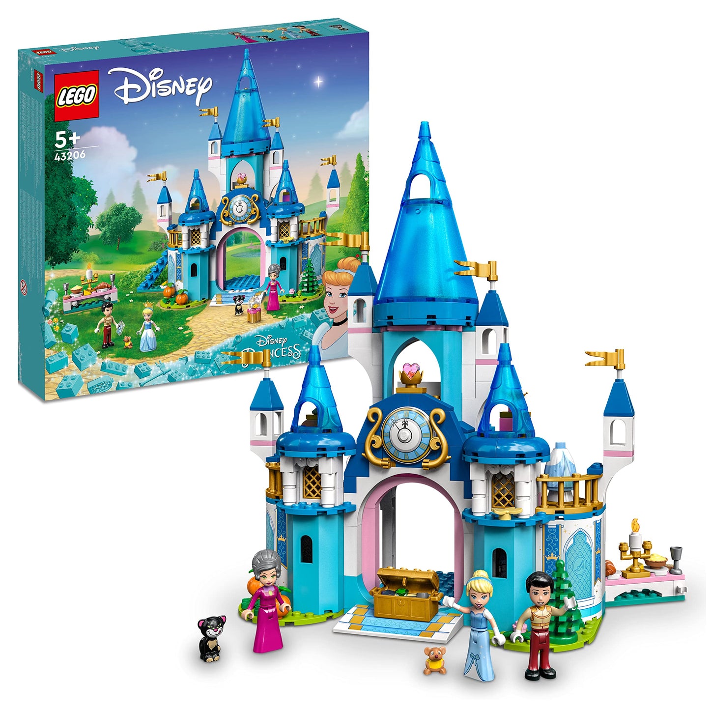 43206 Disney Princess Cinderellas Schloss, Konstruktionsspielzeug