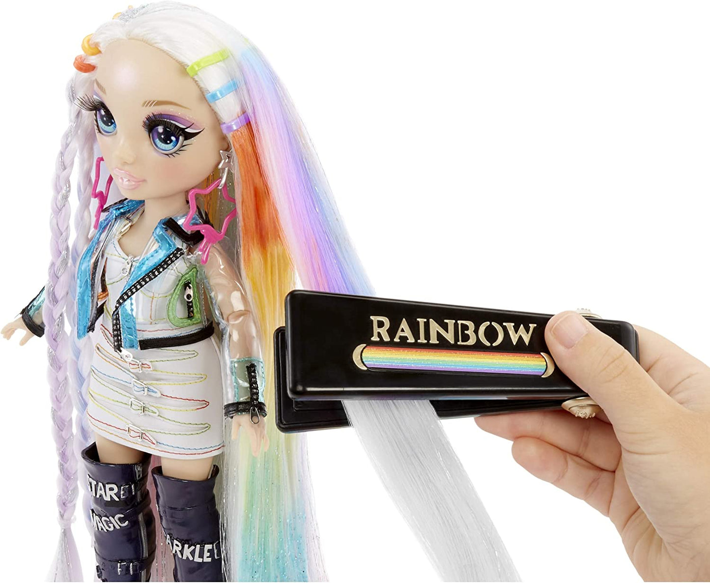 Rainbow Surprise Hair Play Rainbow Doll, Puppe