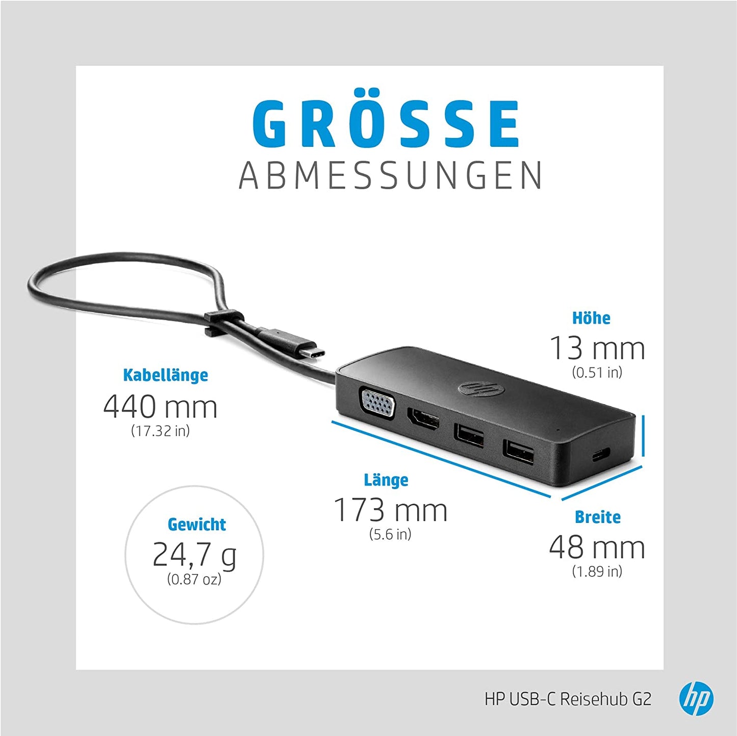 USB-C Travel Hub G2 EURO, USB-Hub