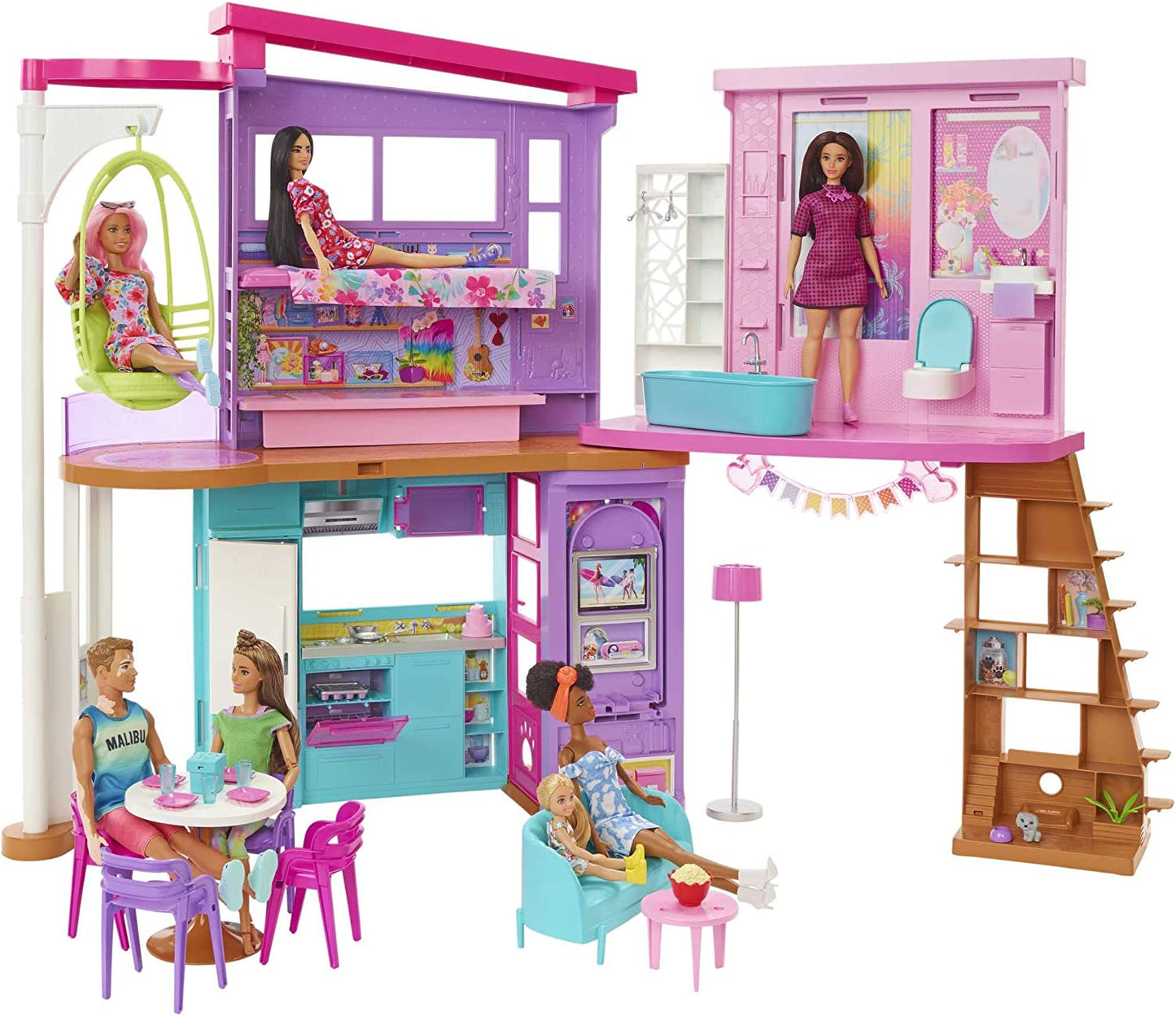 Barbie Malibu Haus, Spielgebäude, Violett