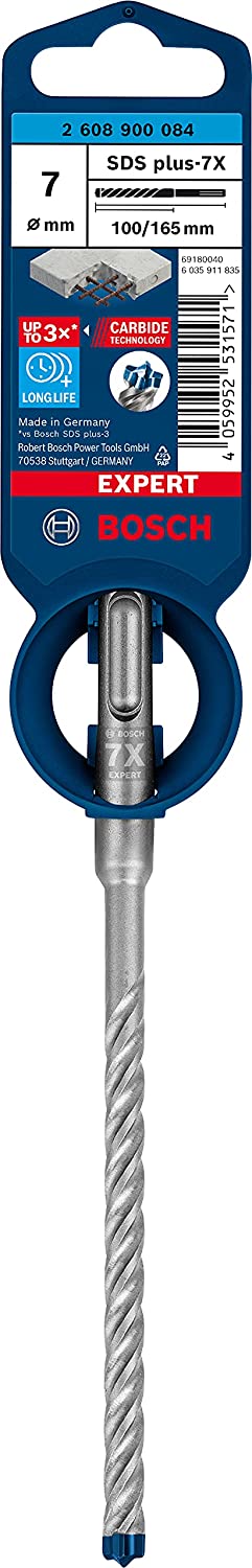 Expert Hammerbohrer SDS-plus-7X, Ø 7mm, 10 Stück