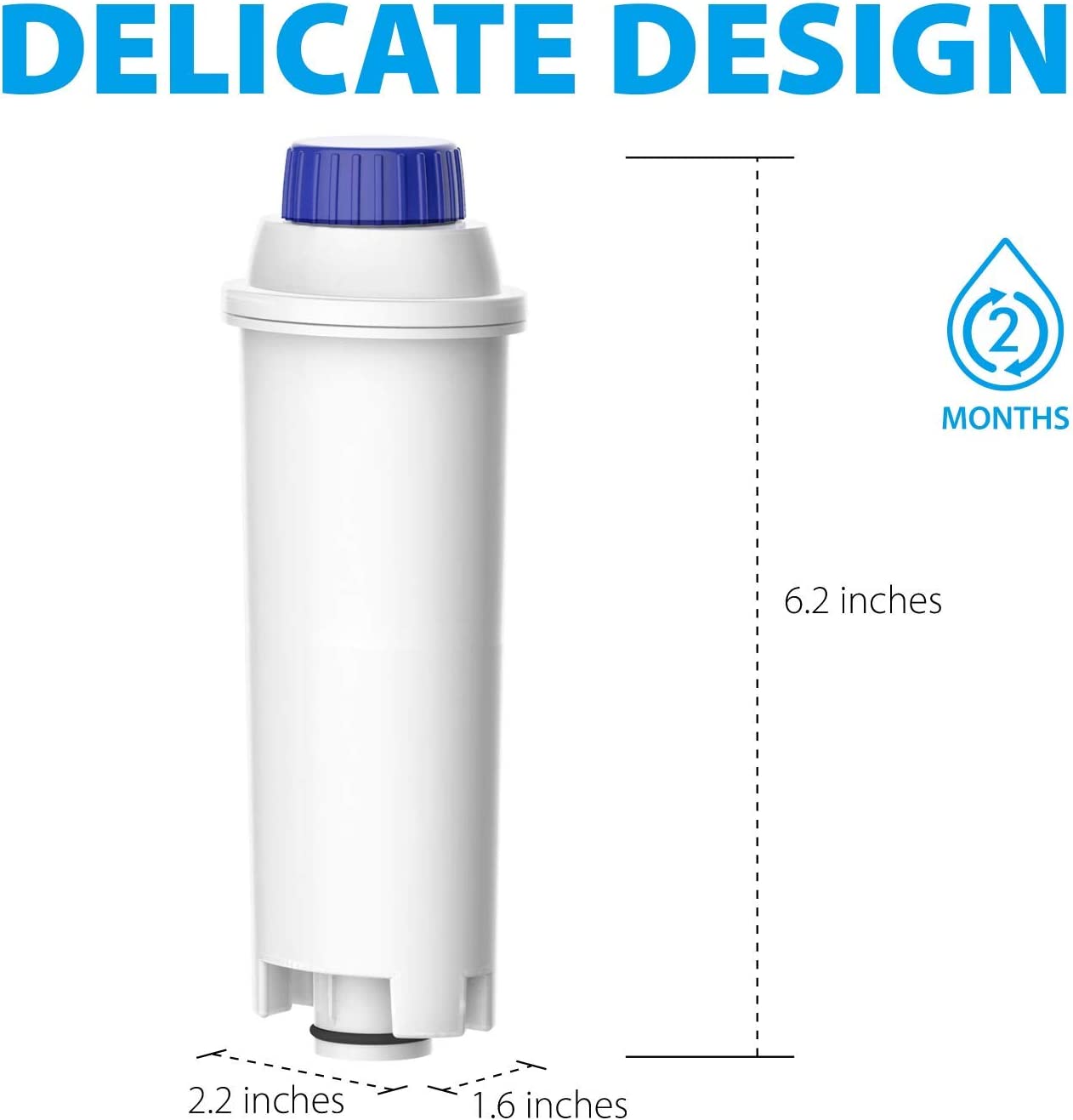 Wasserfilter, DeLonghi, 10 Stück (1er Pack)