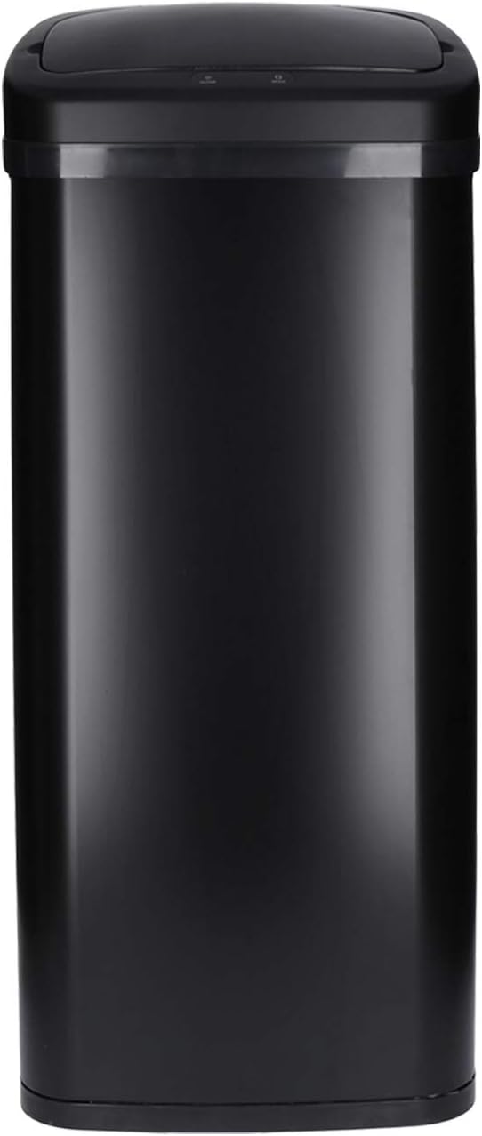 Sensor Müll-Eimer, 40 Liter, Schwarz - Rechteckig