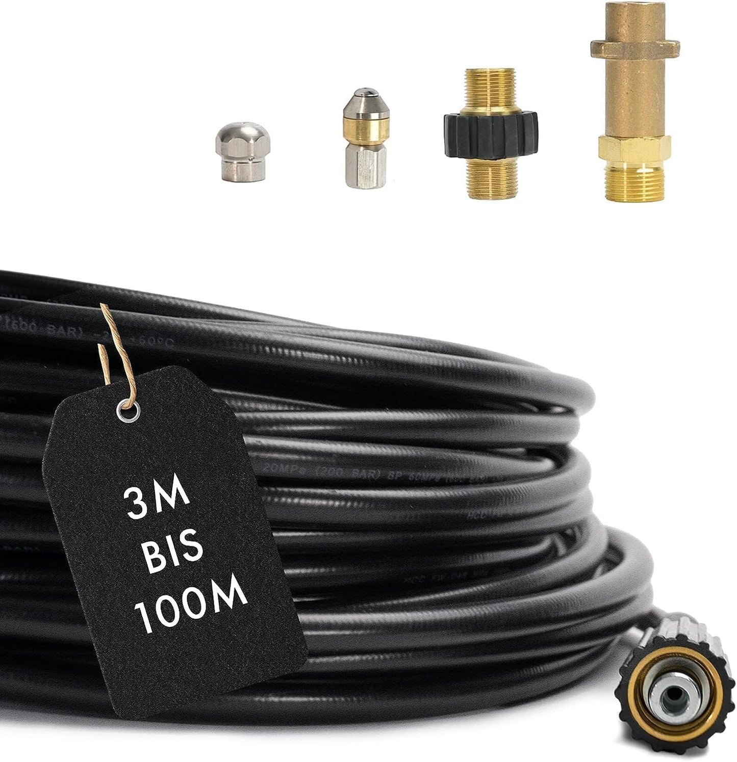 Rohrreinigungsschlauch-Set PROFESSIONAL, 10 Meter