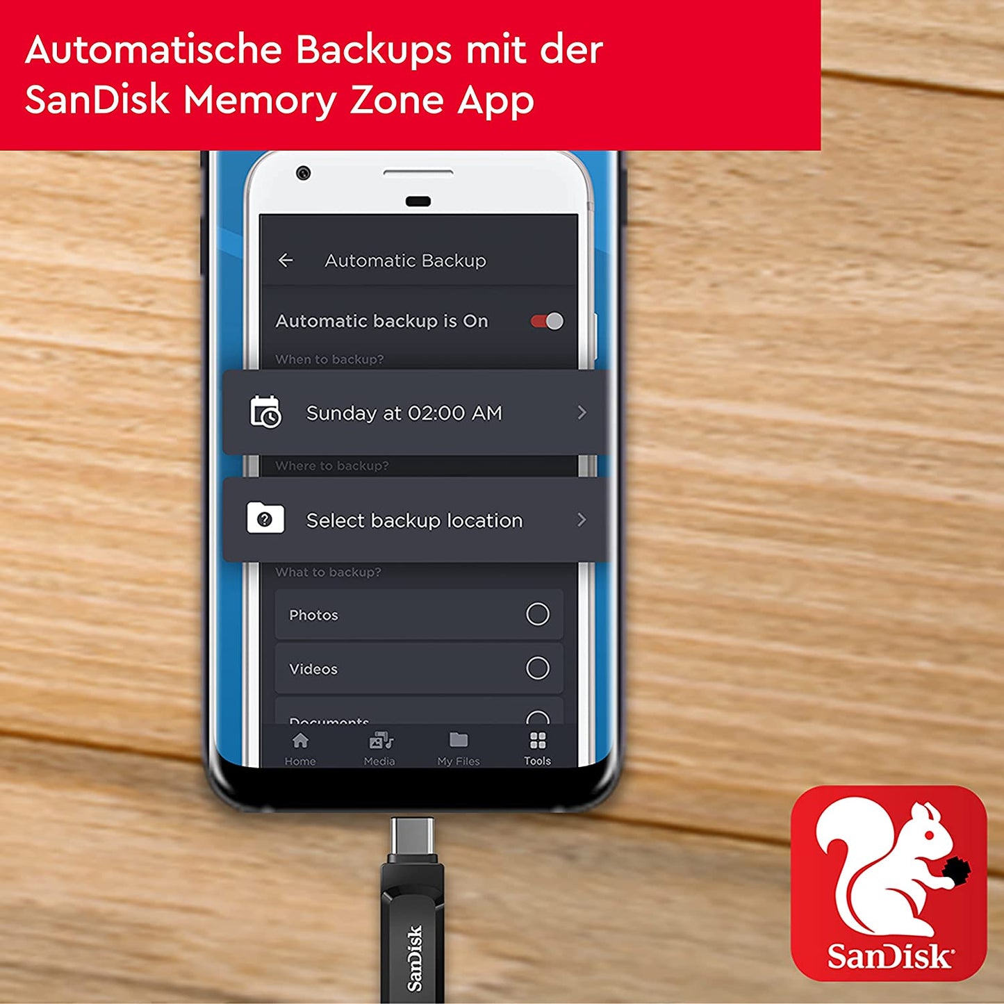 Ultra Dual Drive Go 256 GB, USB-Stick, Dual Drive Go 256 GB Schwarz