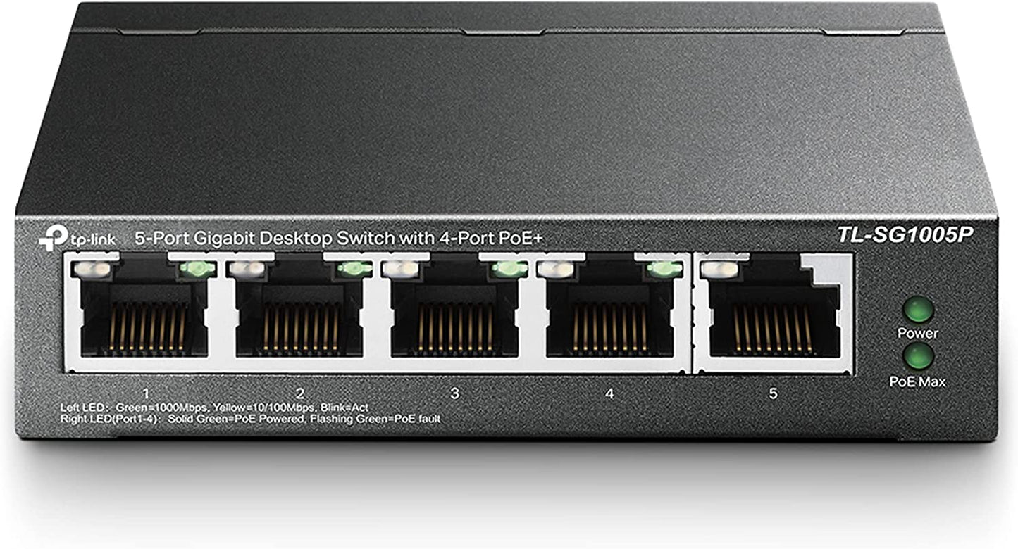 TL-SG1005P, Switch, Unmanaged PoE, 65W