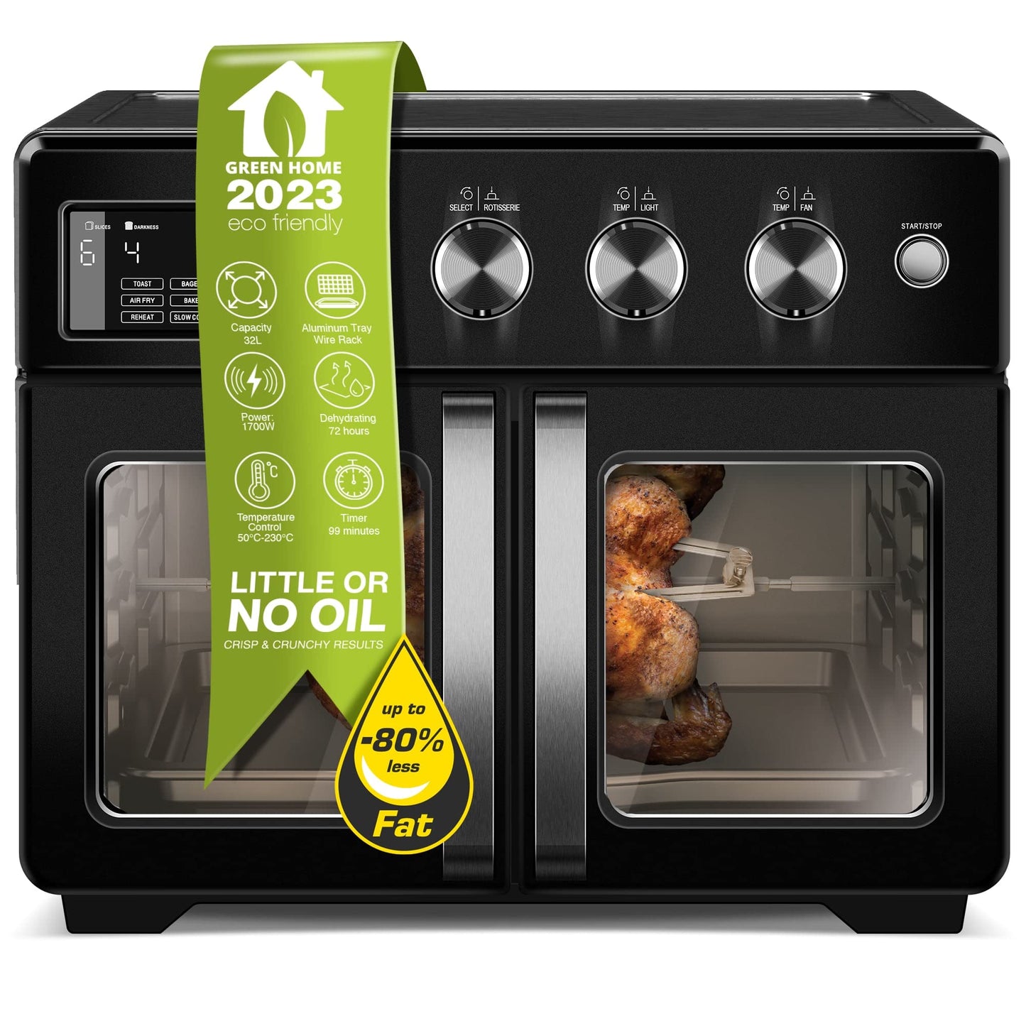 Mini Backofen, Schwarz