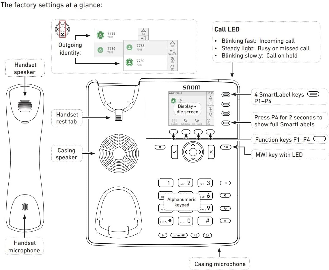 D713, VoIP-Telefon