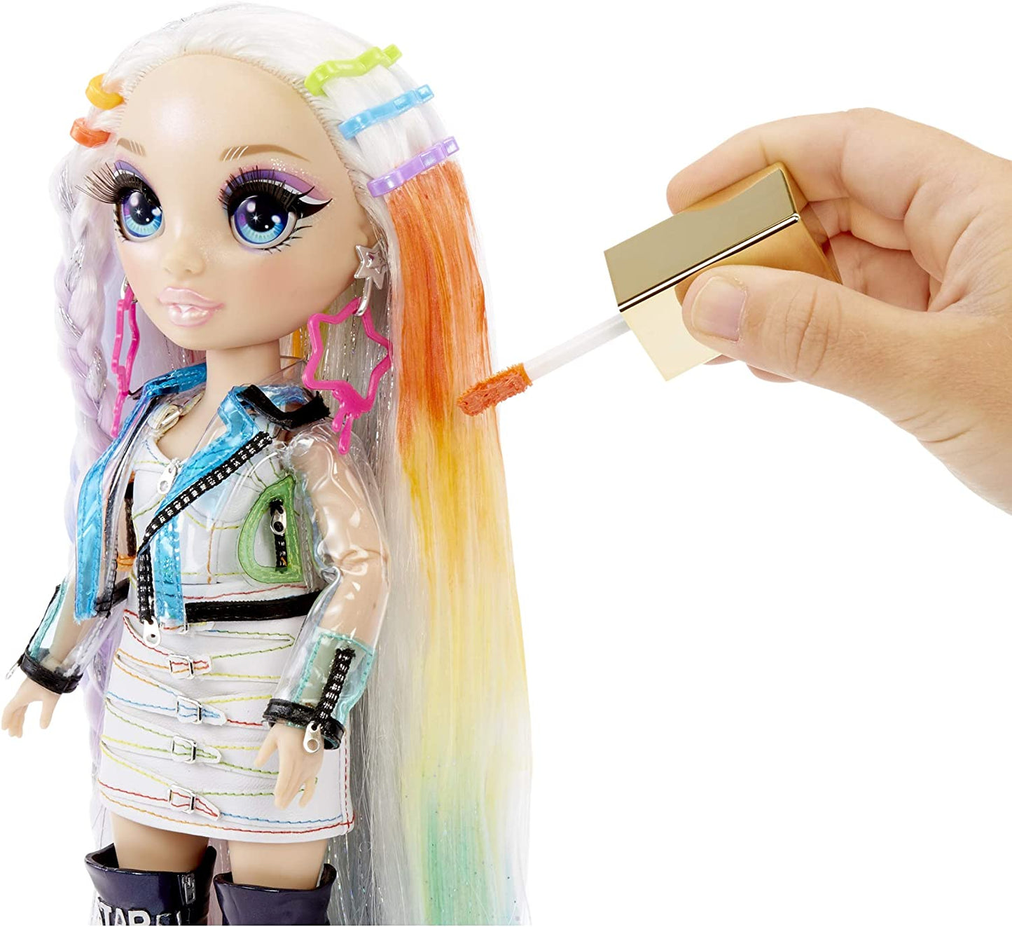 Rainbow Surprise Hair Play Rainbow Doll, Puppe
