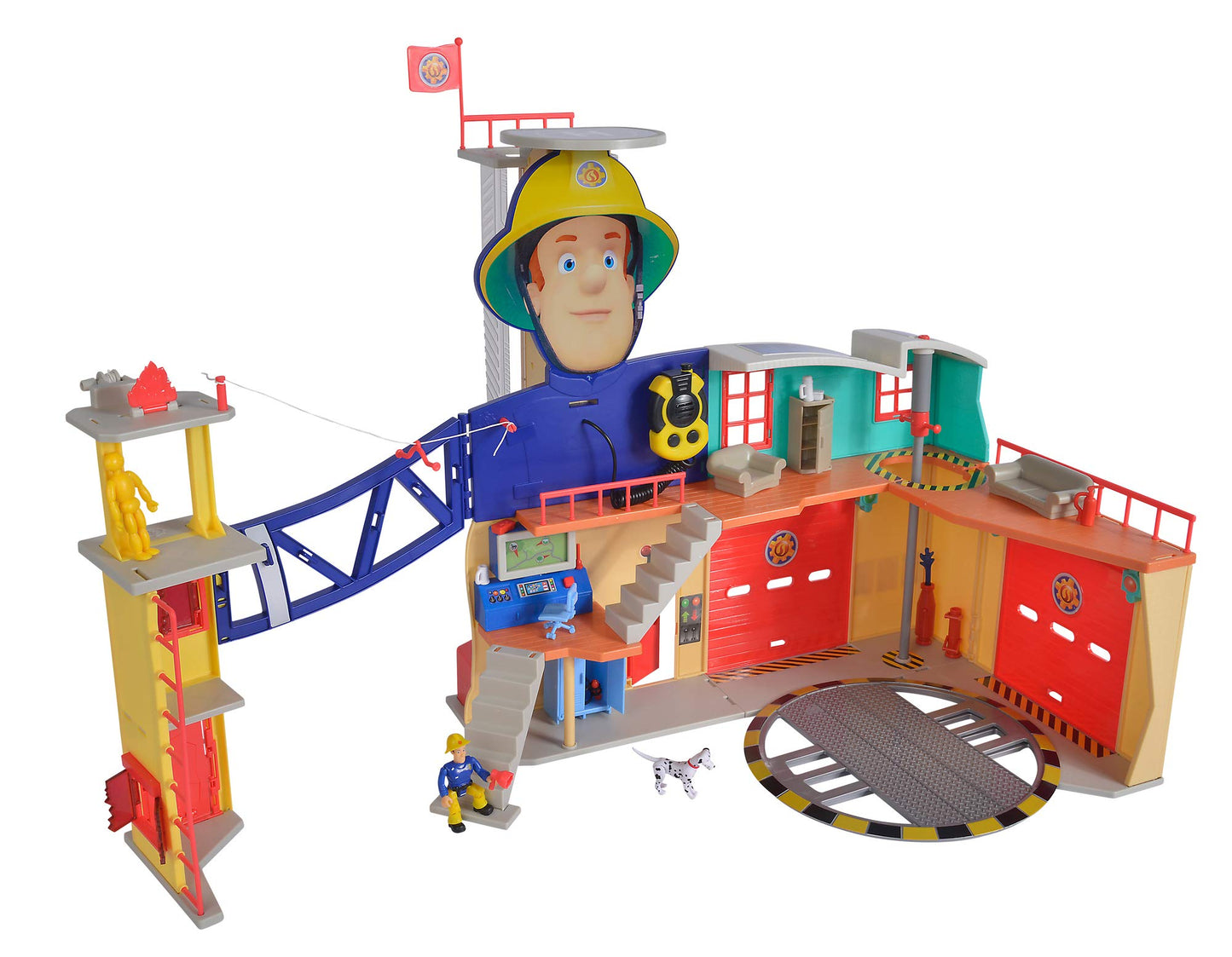 Feuerwehrmann Sam Mega-Feuerwehrstation XXL, Spielgebäude, Single