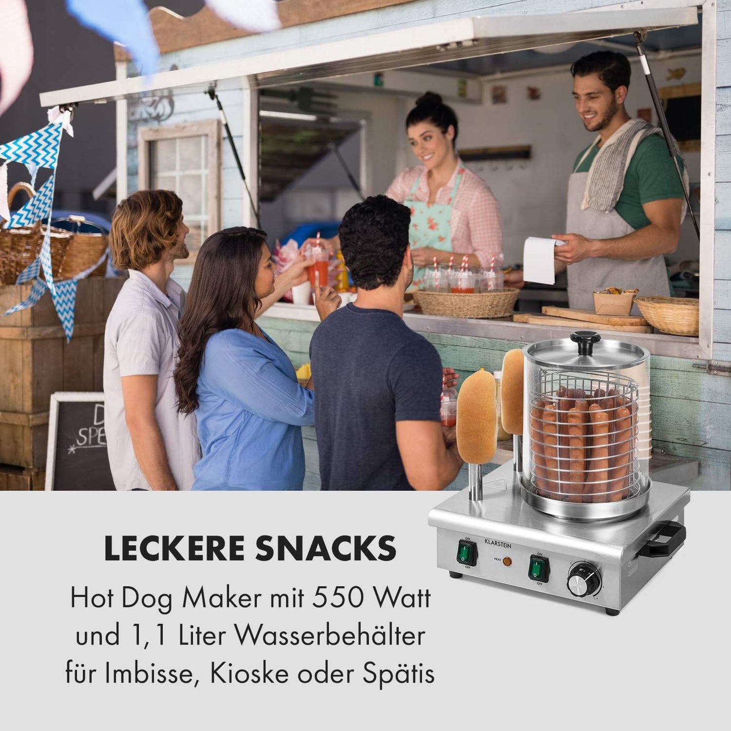 Hot Dog Maker Pro 550, 550 Watt