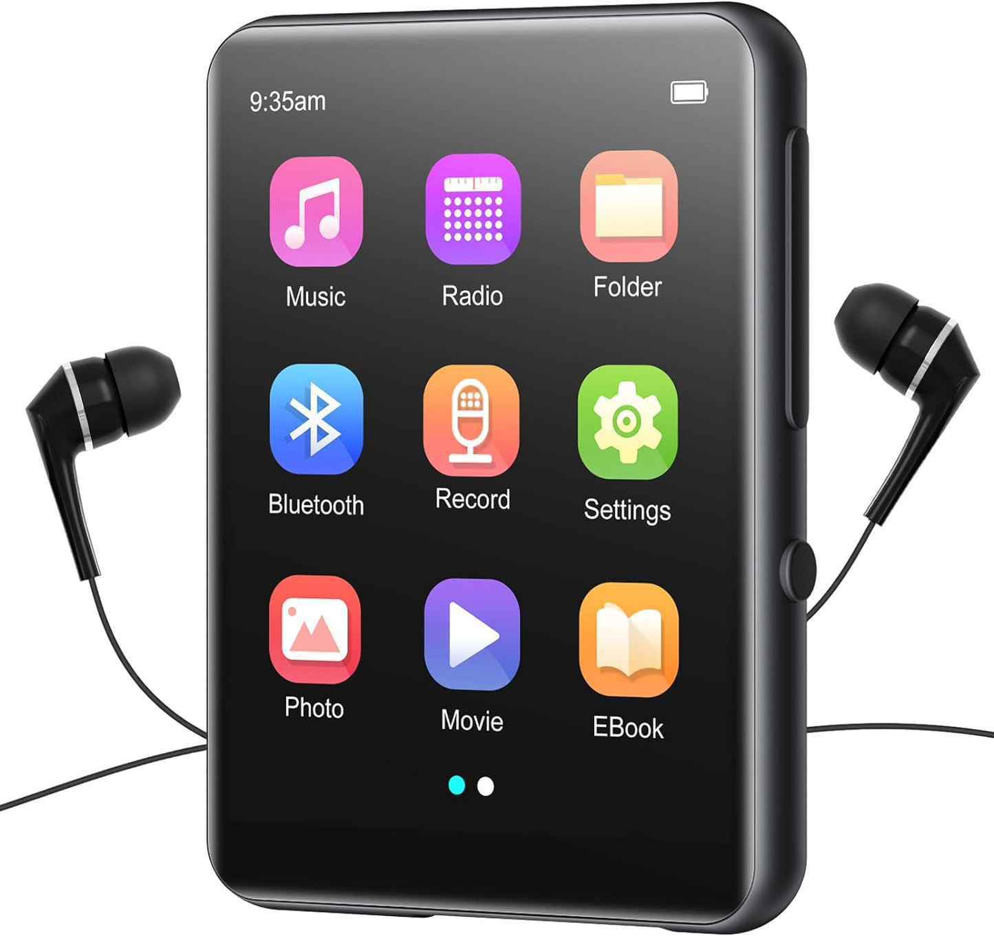 32GB MP3-Player, Bluetooth 5.0, Dark Black/32GB