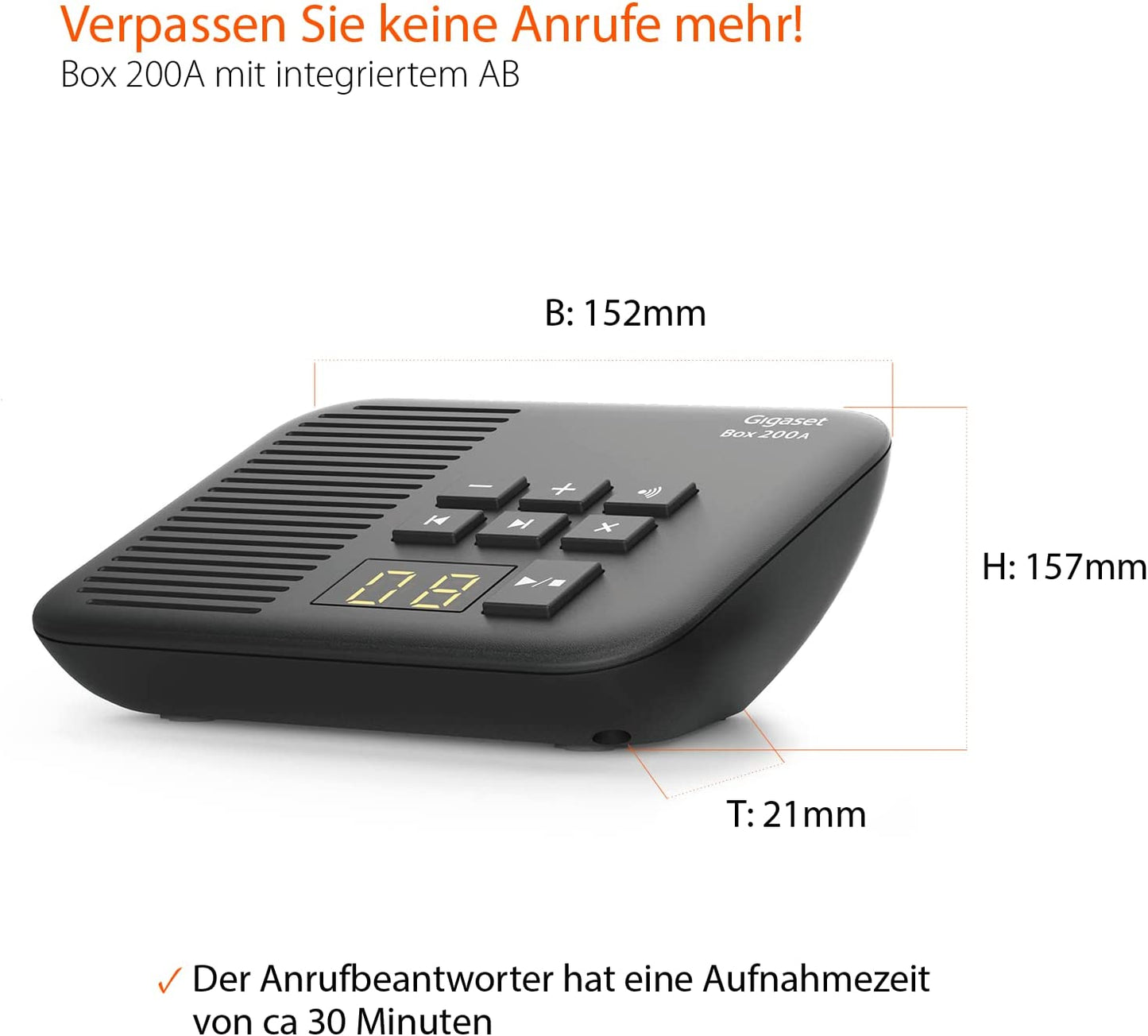 Box 200A, Telefonanlage
