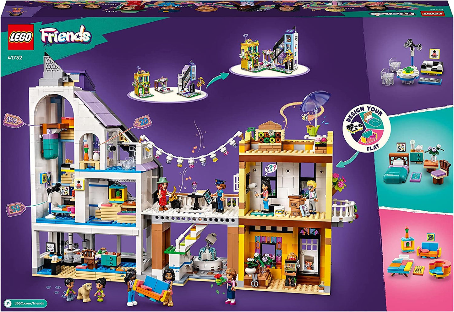 41732 Friends Stadtzentrum, Konstruktionsspielzeug, Single