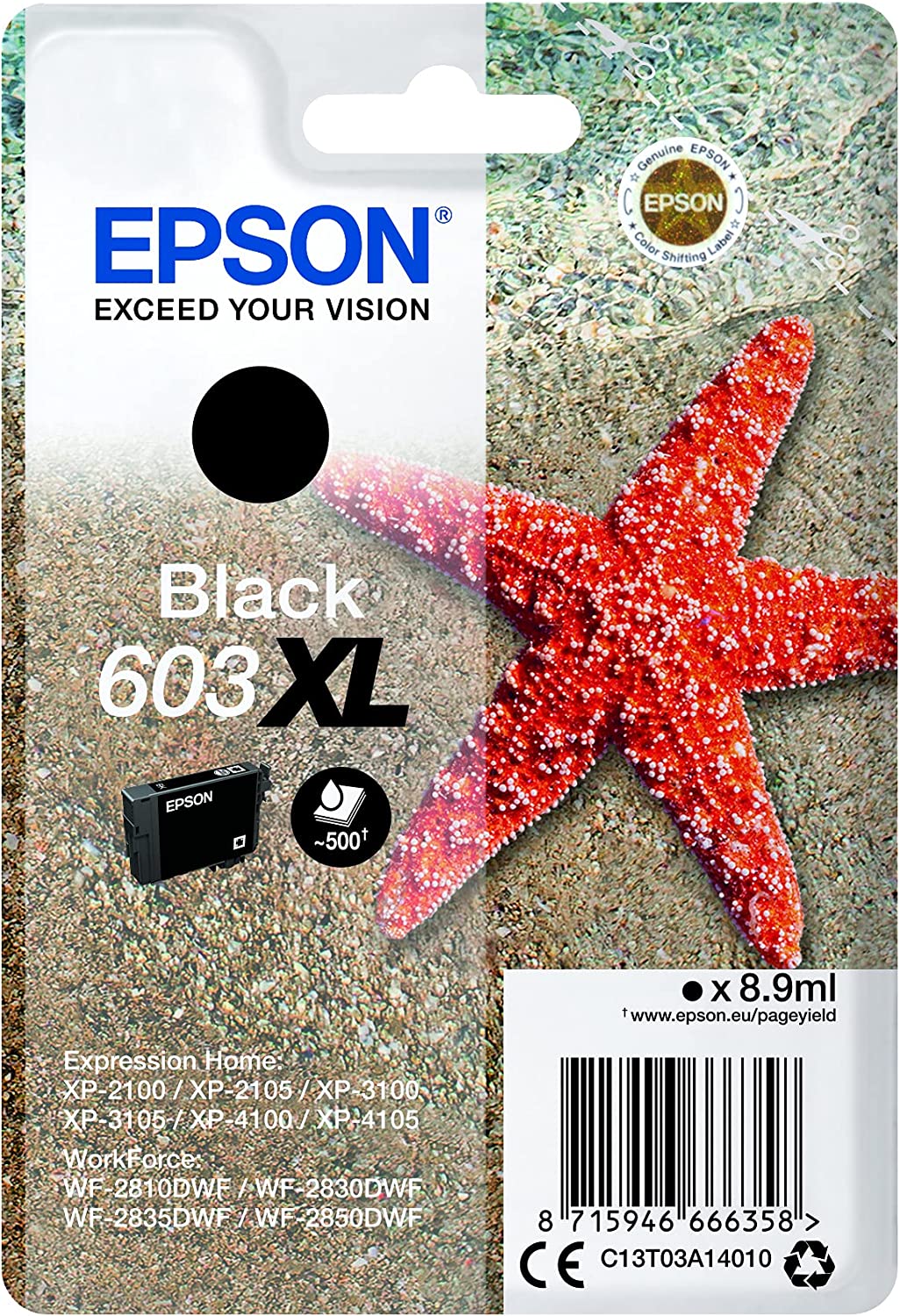 Tinte schwarz 603XL (C13T03A14010)