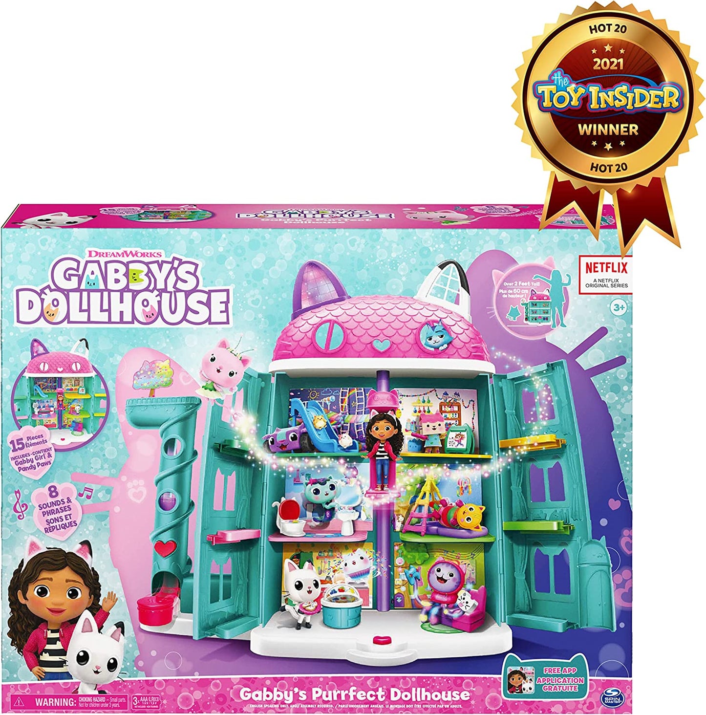 Gabby's Dollhouse Gabbys Purrfect Puppenhaus, Spielgebäude, Dollhouse