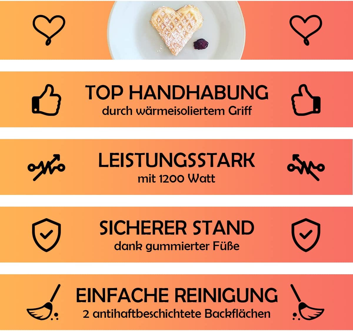 Doppel-Waffeleisen WA 3745