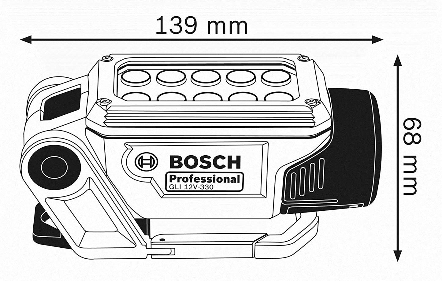Akku-Lampe GLI DeciLED 12V/10,8V-Li, Arbeitsleuchte