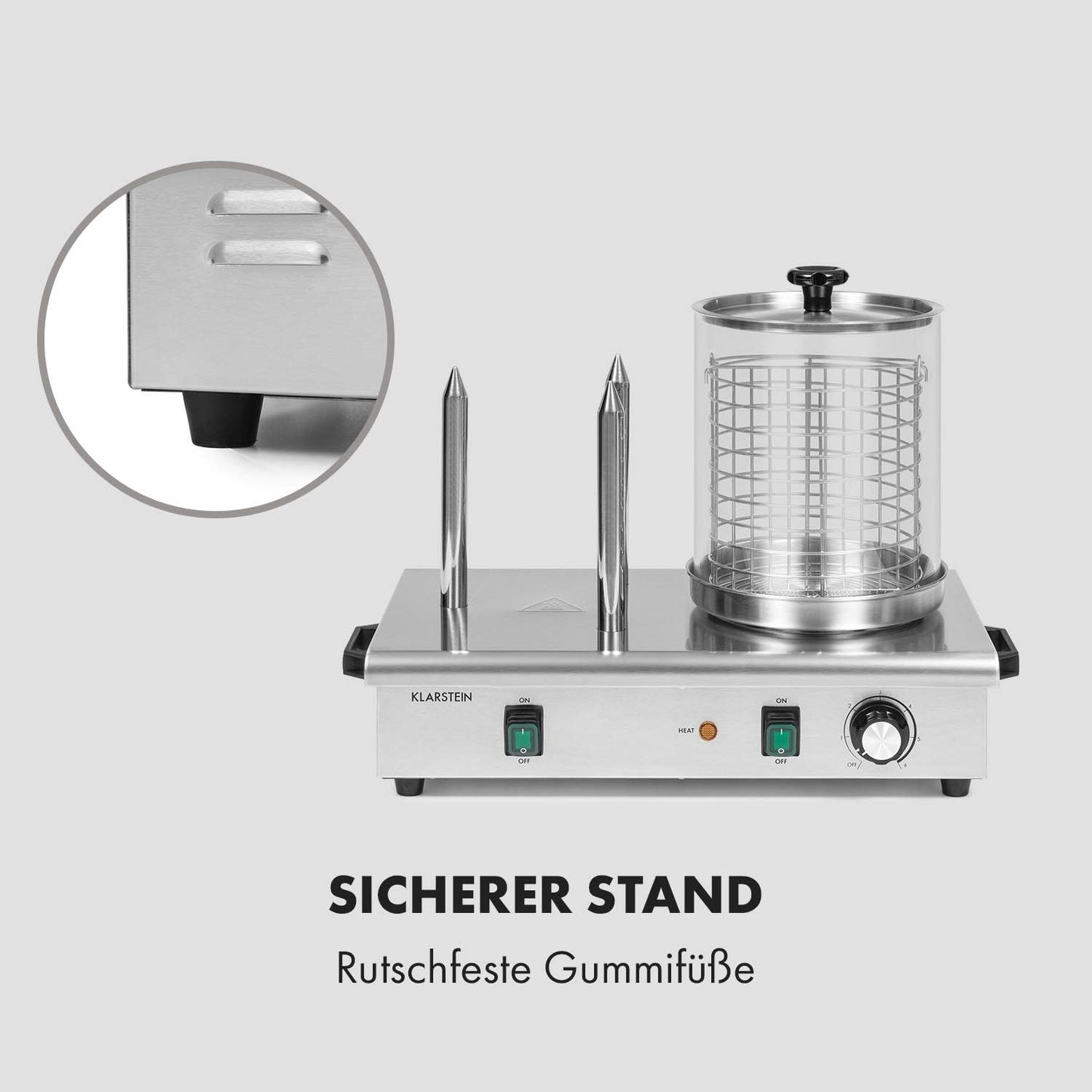 Wurstfabrik Pro 600 Hot Dog Maker TK56, 600 Watt