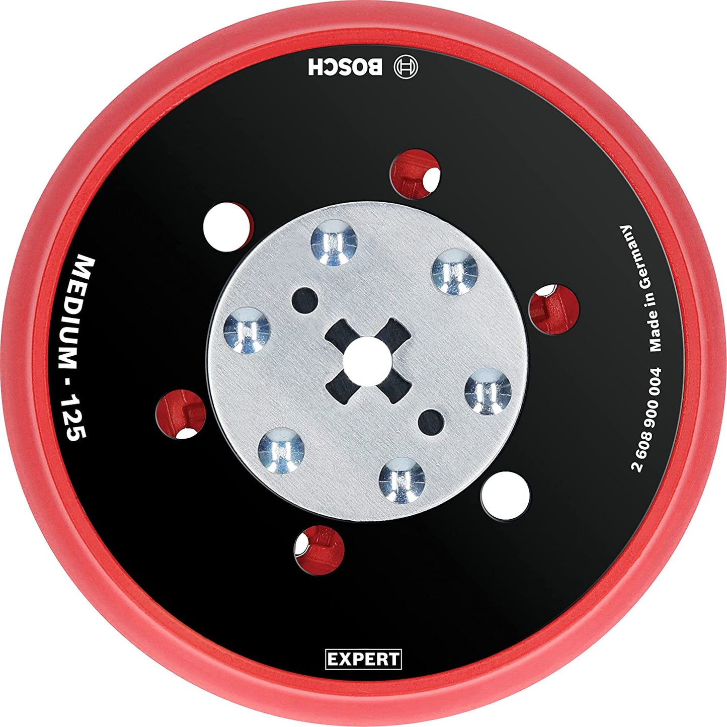 Expert Multiloch Universalstützteller, weich, Ø125mm, M8+5/16", Schleifteller