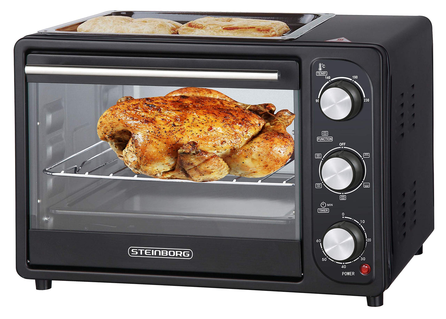 3 in 1 Mini Backofen, 20 Liter inkl. Grillplatte