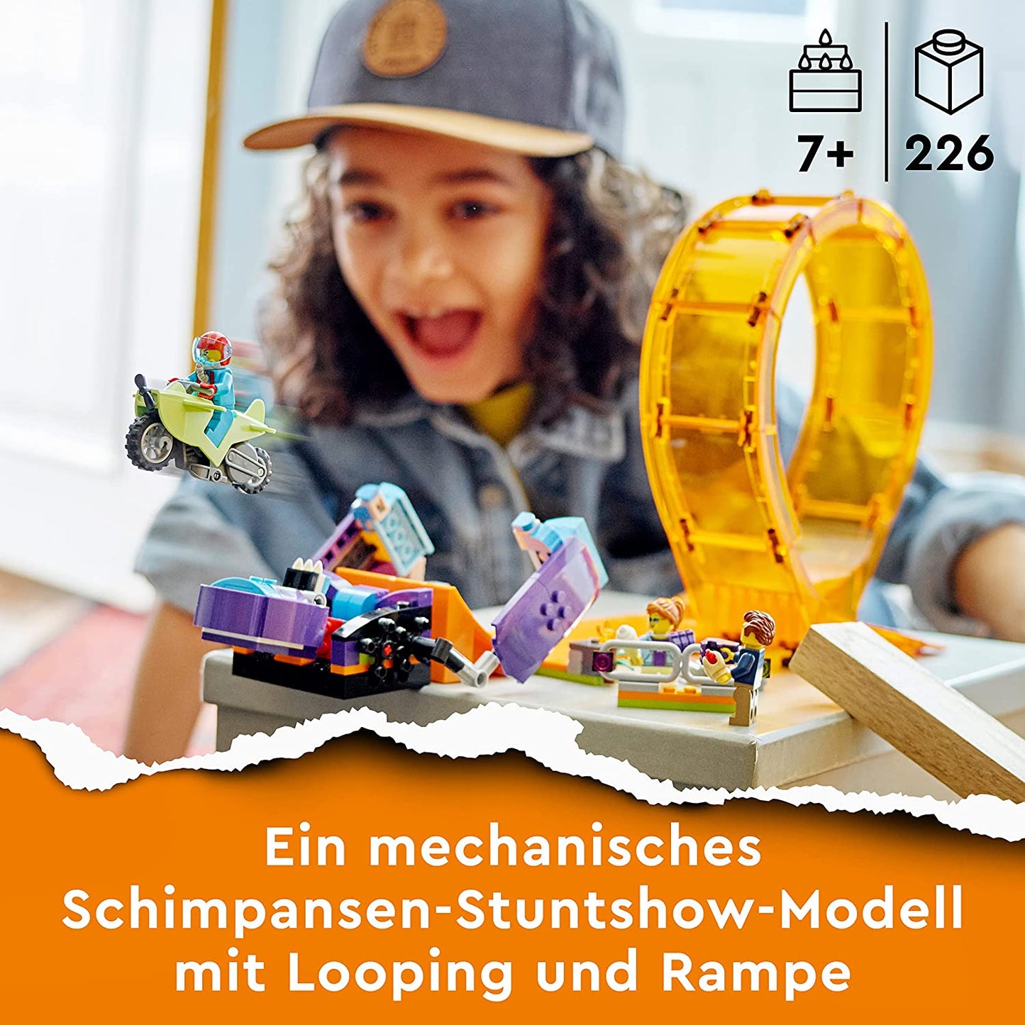 60338 City Stuntz Schimpansen-Stuntlooping, Konstruktionsspielzeug