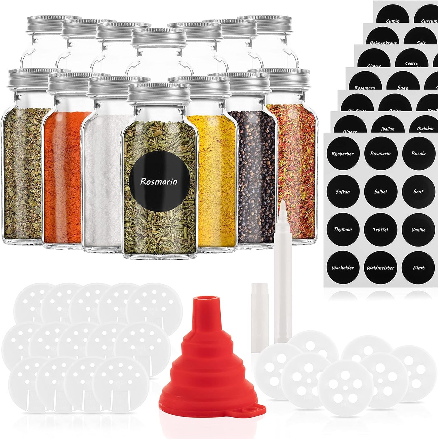 Gewürzgläser Set, 14