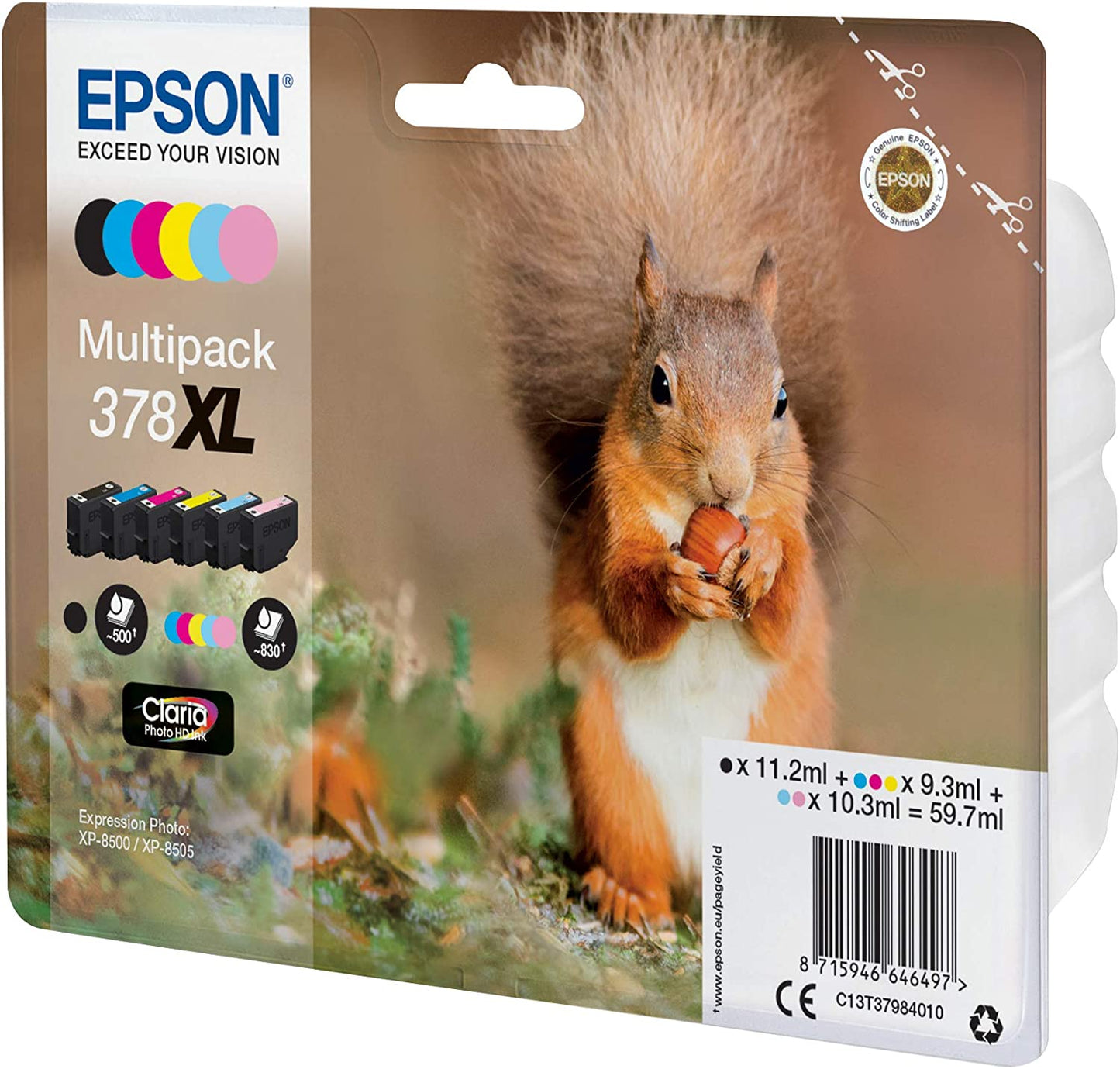 Multipack 378XL (C13T37984010), Tinte