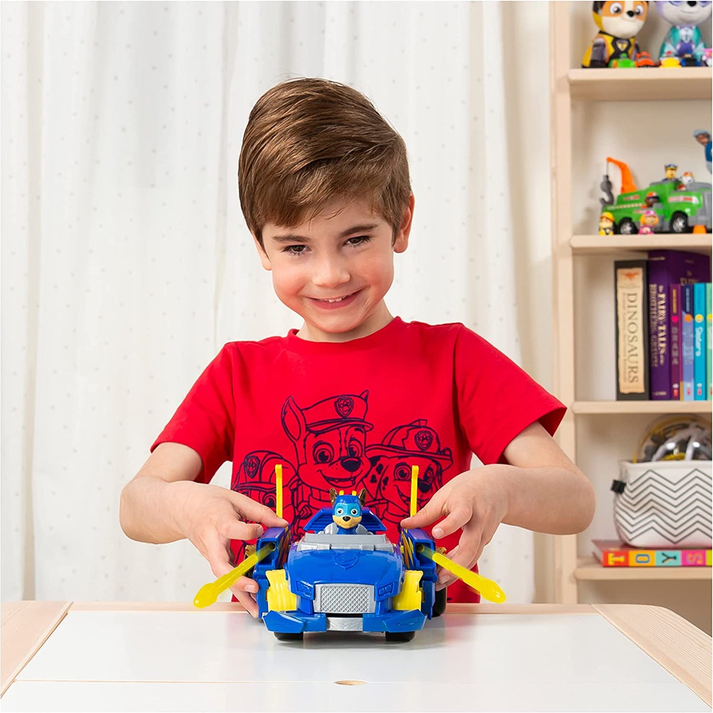 Paw Patrol, Mighty Pups Super Paws - Chases Powered Up Fahrzeug, Spielfahrzeug
