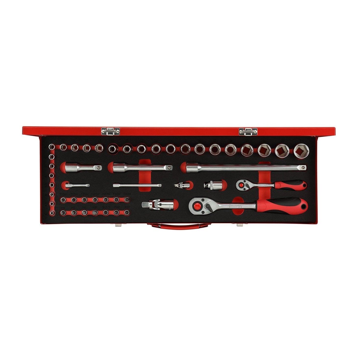 Red Steckschlüssel-Satz 1/4" + 1/2", 49-teilig