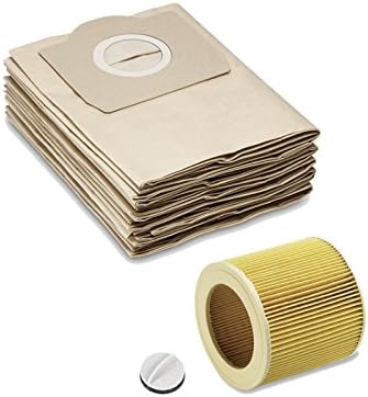 Filter Set, 5 x Papier-Filter-Tüten, 1x Patronenfilter