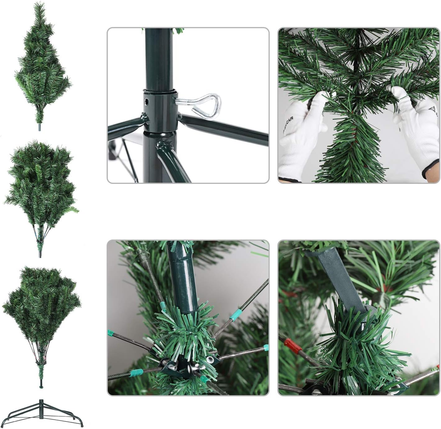 Künstlicher Weihnachtsbaum, Grün, 210cm