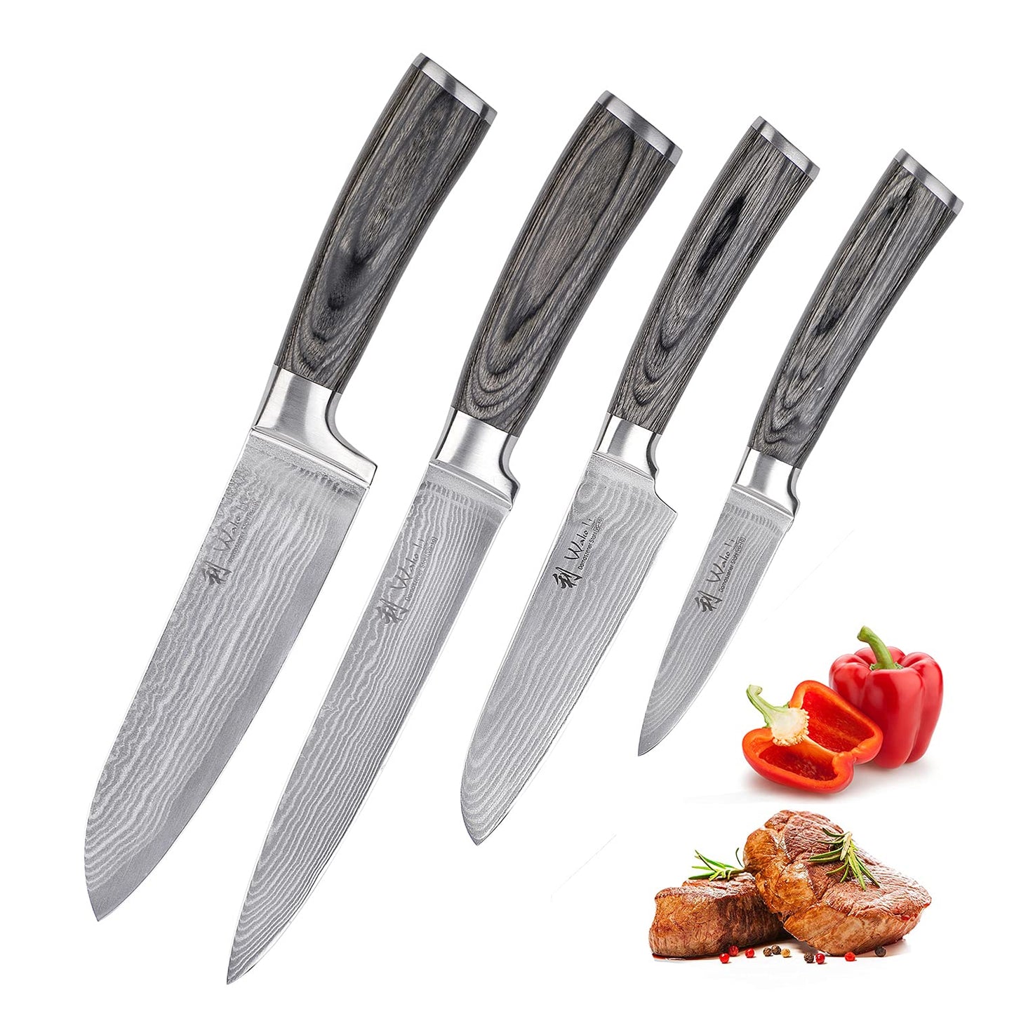 4er Profi Damastmesser-Set Edis